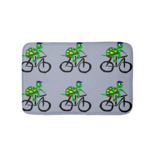 Rolig sköldpaddaridningcykel badrumsmatta