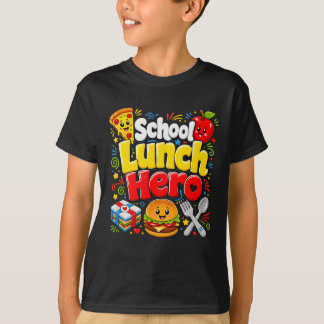 Rolig skolmåltids Hjälte Cafeteriaarbetare Barn Ma T Shirt
