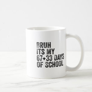 Rolig skolnedräkning elev lärare klassrum humor kaffemugg