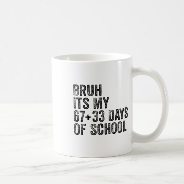 Rolig skolnedräkning elev lärare klassrum humor kaffemugg (Höger)