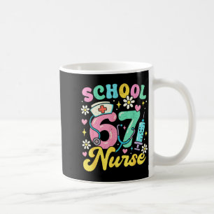 Rolig skolsjuksköterska 67 Söt medicinsk meme-desi Kaffemugg