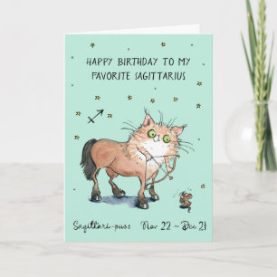 Rolig Skorpion kort Zodiak Katt Stjärntecken horos