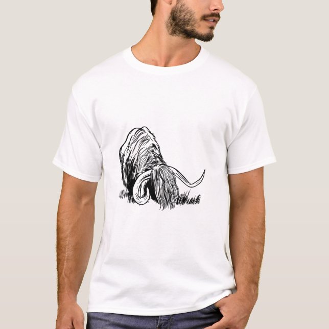 Rolig skotsk höglands ko t shirt (Framsida)