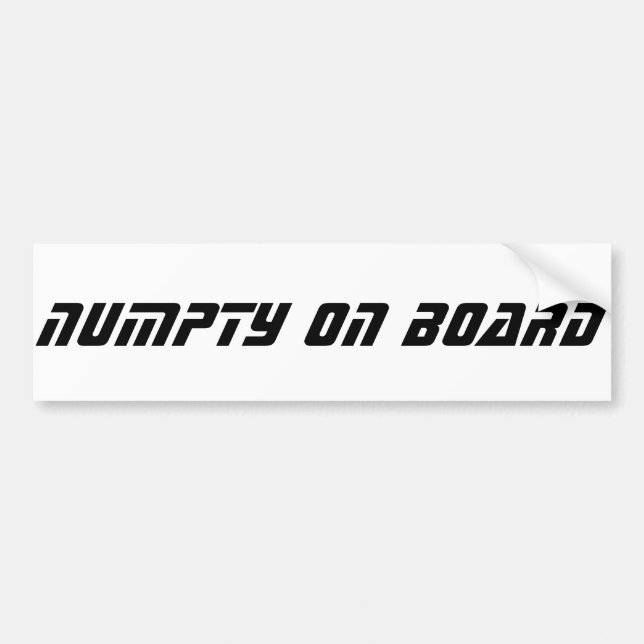 Rolig skotsk Slang, Numpty Bildekal (Framsidan)