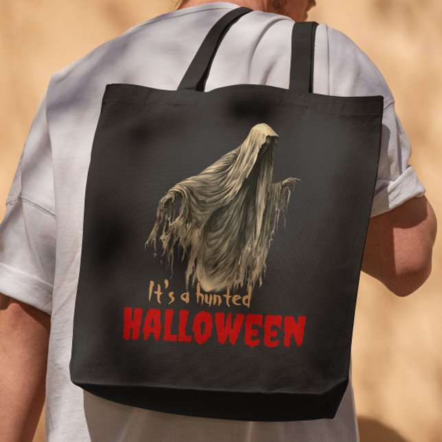 Rolig Skräck Gotisk Skrämmande Spöke Halloween Tygkasse (Skapare uppladdad)