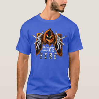 Rolig Skräck Pumpa Kom Hit för Halloween present T Shirt