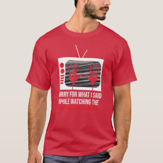 Rolig skräckfilmscitat vän t shirt
