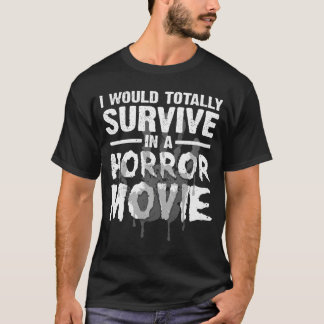 Rolig skräckfilmskonst för män och kvinnor Hallowe T Shirt