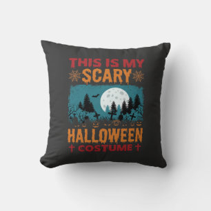 Rolig Skräckinjagande Halloween-kostym Kyrkogård M Kudde