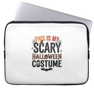 Rolig Skräckinjagande Halloween-kostym Vintage T-S Laptop Fodral