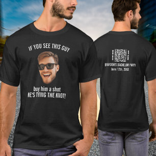 Rolig skräddarsydd ansiktsbild Köp shot Spenarbale T Shirt