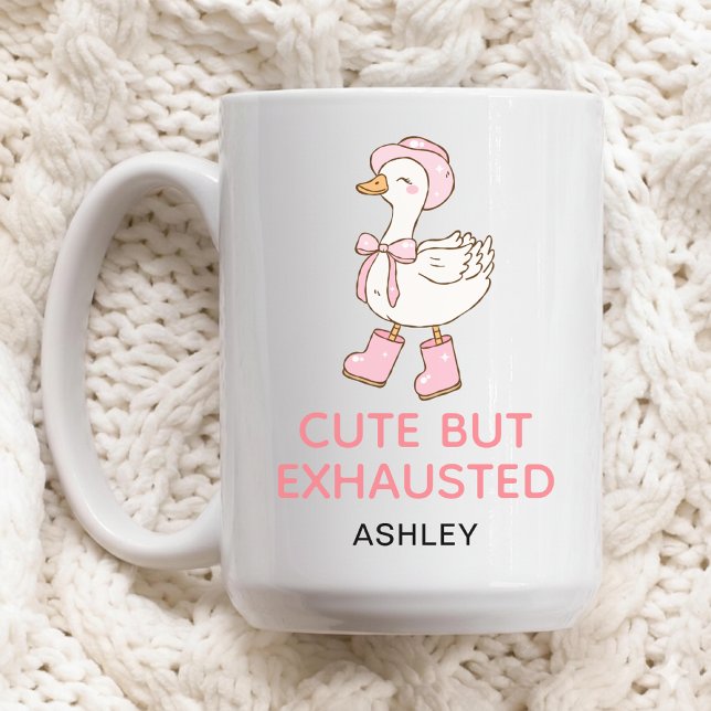 Rolig skräddarsydd kaffemugg för trött sjuksköters (Personalized Funny Nurse Mug Gift for Her, Tired Nurse Mug Gift for Graduation Nurse)