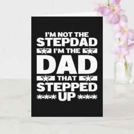 Rolig skräddarsydd pappa som tog steget bonuspappa kort