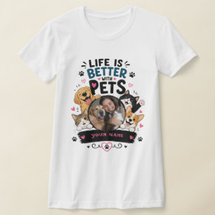 Rolig skräddarsydd T-shirt för husdjursälskare med