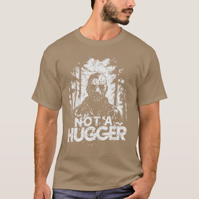 Rolig skrämmande karaktär omfamning t shirt (Framsida)