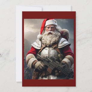 Rolig Skrämmande Tomte Buslista Julkort