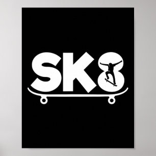 Rolig Skridsko Skateboardåkning  Poster