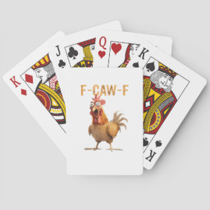 Rolig Skrikande Kyckling F Kraka F Humor Casinokort