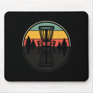 Rolig skuggdesign Vintage Retro Discgolf Frisbee Musmatta