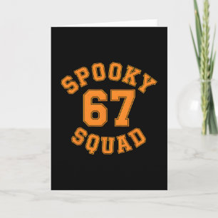 Rolig Skum Squad 67 Barn Vuxen Halloween 67 Skräck Kort
