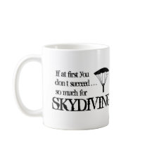 Rolig Skydiving kaffemugg