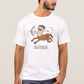 Rolig Skyttens Zodiak Kaotisk Kentaur Klotter T Shirt