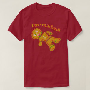 Rolig slagen pepparkaksgubbejul t-shirt