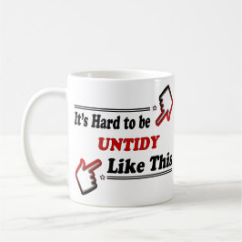 Rolig slarvig person kaffemugg
