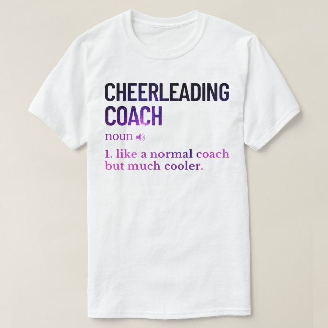 Rolig slogan för Cheerleading-tränare T Shirt (Design framsida)