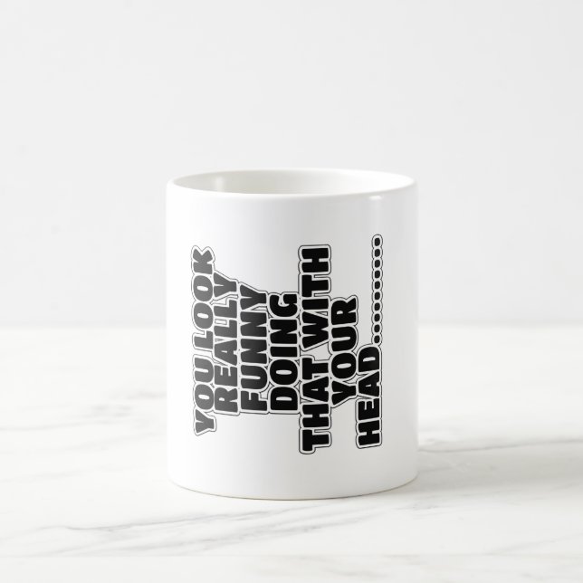 Rolig slogan kaffemugg (Center)