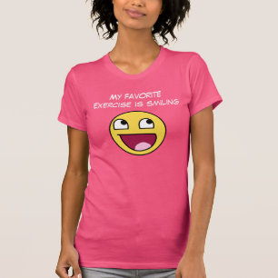 Rolig slogan med ENORMT ANSIKTE T Shirt