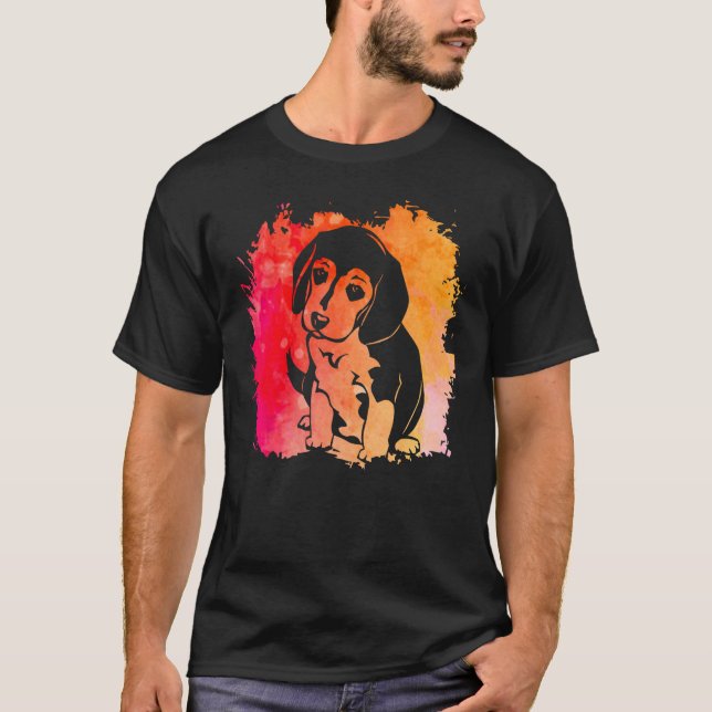 Rolig slogan om beagelhund t shirt (Framsida)