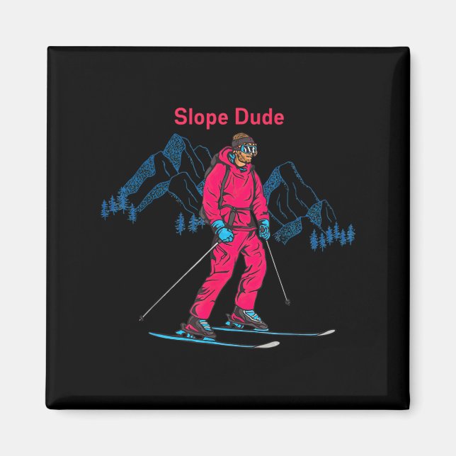 Rolig Slope Kille Algebra Geometri Mellanstadielär Magnet (Framsidan)