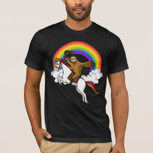 Rolig SlothCowboy som rider den Magical T Shirt