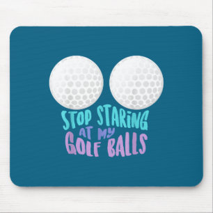 Rolig Sluta Stirra På Min Golf _ Söt Golfpresent  Musmatta