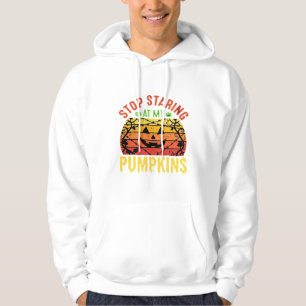 Rolig Sluta Stirra På Mina Pumpor Halloween-design Hoodie