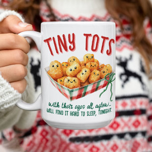 Rolig Små Potatispinnar Vattenfärg Rutig Jul Kaffemugg