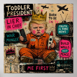 Rolig Småbarnspresident Poster