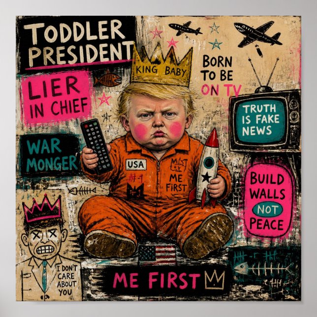Rolig Småbarnspresident Poster (Framsidan)