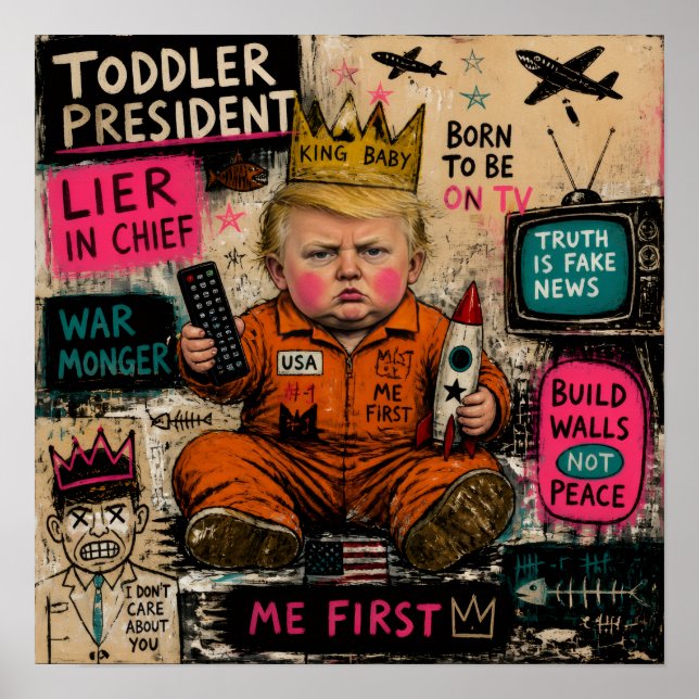 Rolig Småbarnspresident Poster (Framsidan)