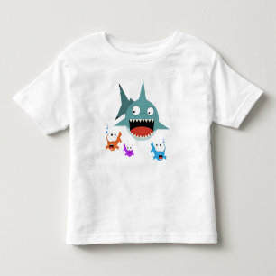 Rolig småbarnT-tröja för haj Tee Shirt