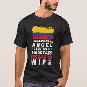 Rolig Smartass Colombiansk Maka Colombias Flagga M T Shirt