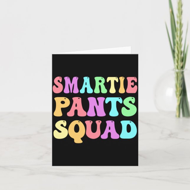 Rolig Smartie Pants Squad S Teknologi Examen Kort (Framsida)
