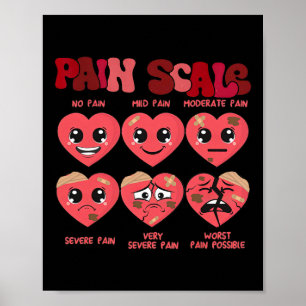 Rolig Smärtskala Alla Hjärtans Dag Sjuksköterska S Poster