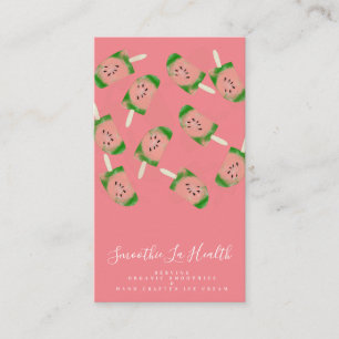 Rolig Smoothie Milkshake Frukt och Glassbutik Visitkort