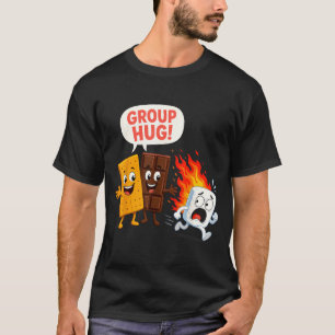 Rolig s'mores-marshmallow  t shirt