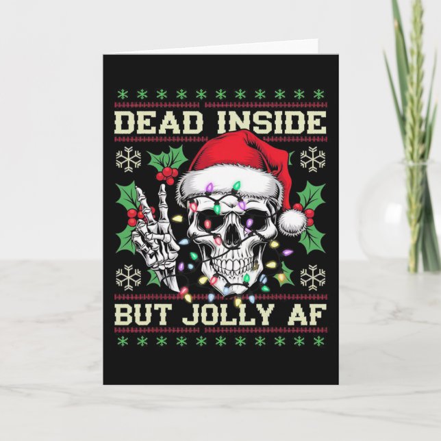 Rolig Smutsig Jul Ful Jultröja  Kort (Framsida)