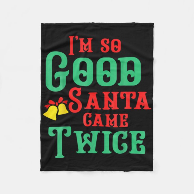 Rolig Smutsig Stygg Olämplig Jul T Shirt Fleecefilt (Framsidan)