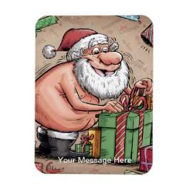 Rolig Smutsig Tomte Julsamling Magnet