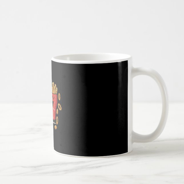 Rolig snabbmat 67 Burger pommes frites kycklingnug Kaffemugg (Höger)